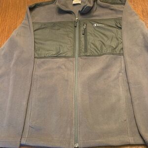 Champion Men's Gray Fleece Jacket NWT Size Medium